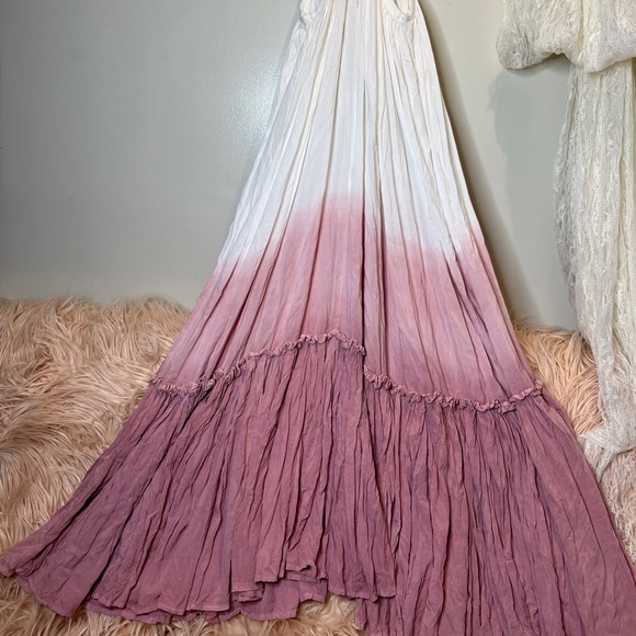 Free People Jen’s Pirate Booty Ombre Dipped Dye Krishna Maxi Dress - Picture 8 of 8